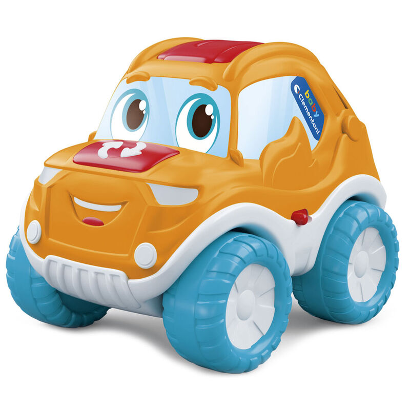 Coche de volteretas Clementoni naranja y azul
