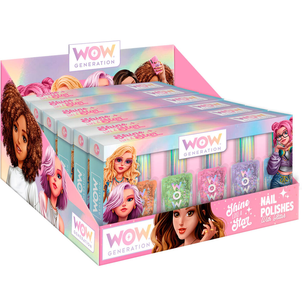 Blíster WOW GENERATION con cinco esmaltes de uñas de colores - 3
