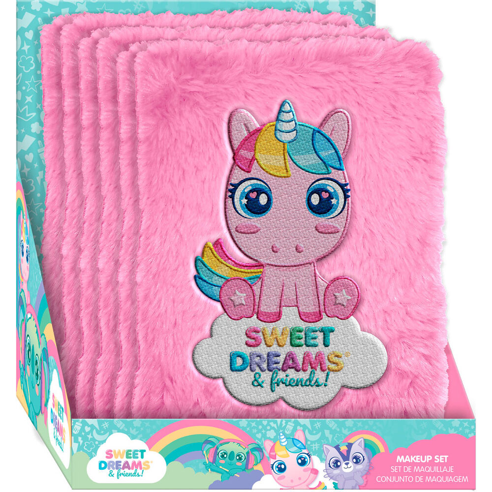 Set de maquillaje Sweet Dreams rosa con unicornio - 3