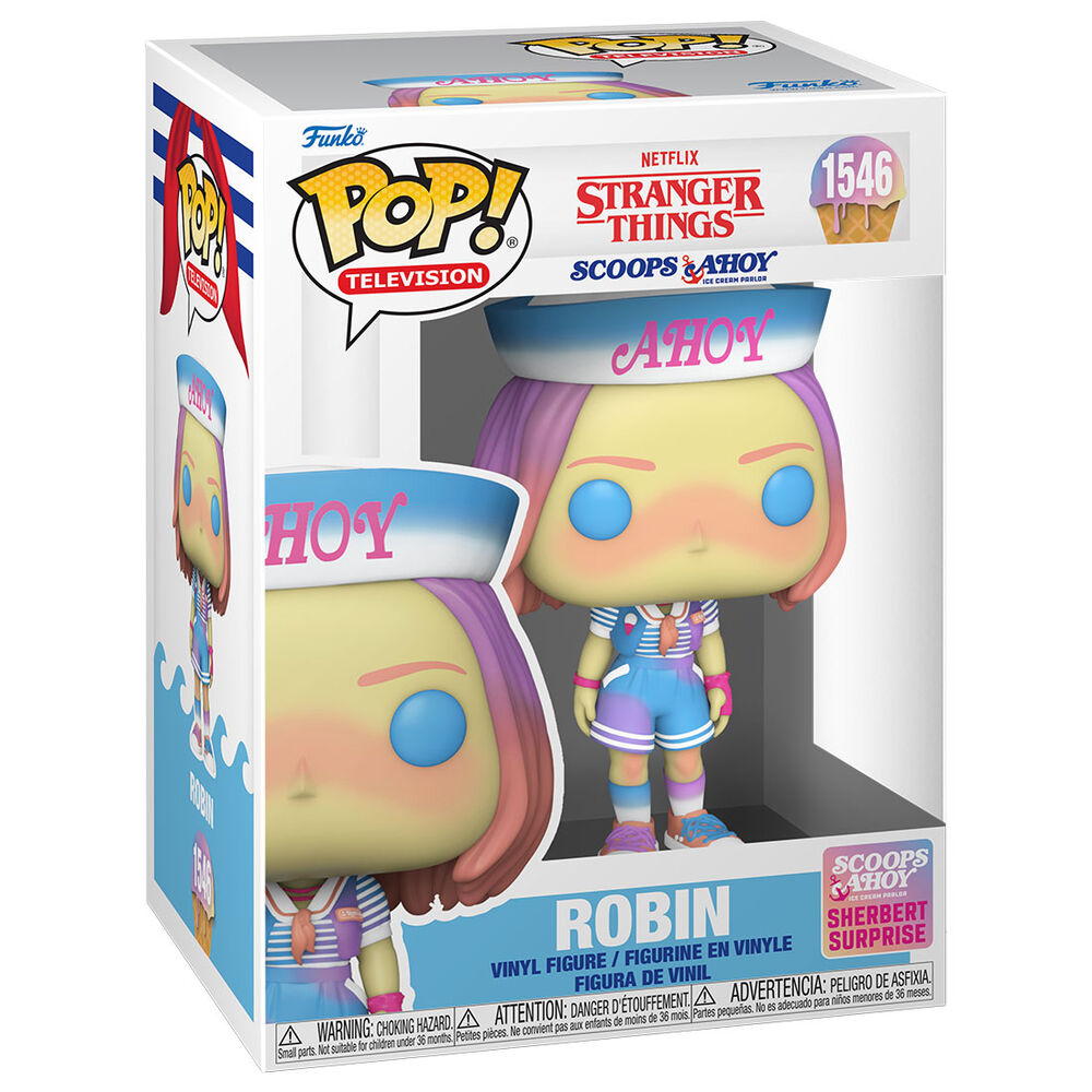 Figura Funko POP! de Robin de Stranger Things con uniforme de Scoops Ahoy - 2