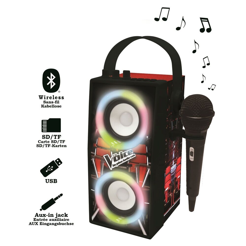 Altavoz portátil LEXIBOOK La Voz con micrófono y luces multicolor - 7