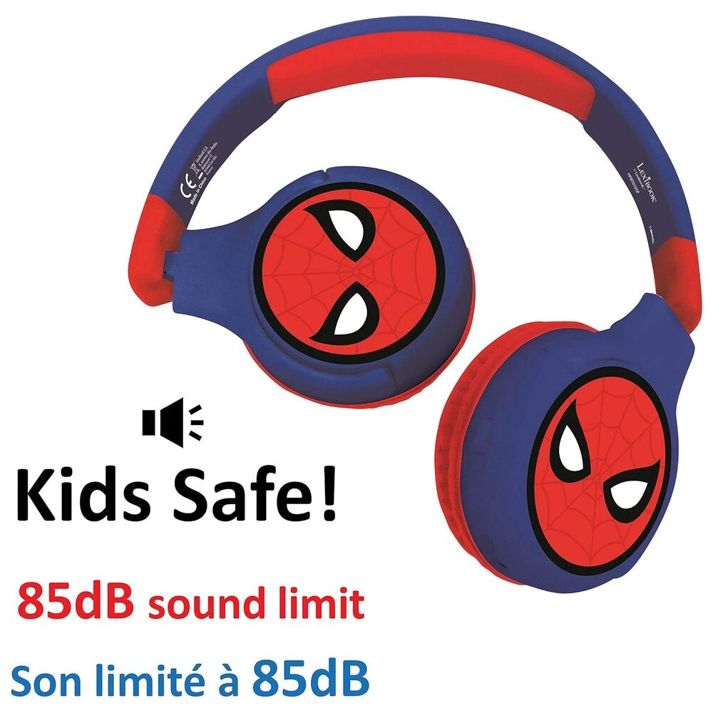 Auriculares Bluetooth Spider-Man Marvel azules y rojos - 7