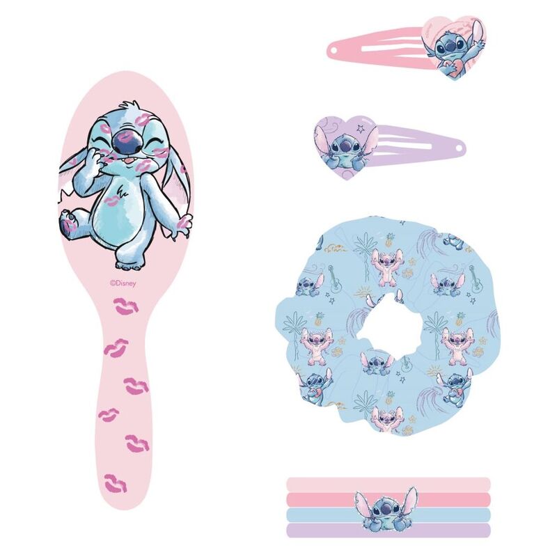 Set de accesorios para el cabello Stitch Disney de 8 piezas - 5