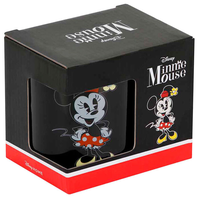 Taza negra de Minnie Disney con interior rojo - 5