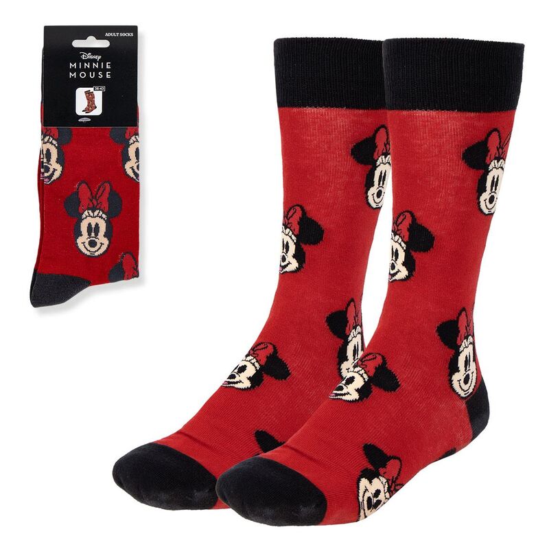 Set de calcetines rojos de Minnie Disney para adulto