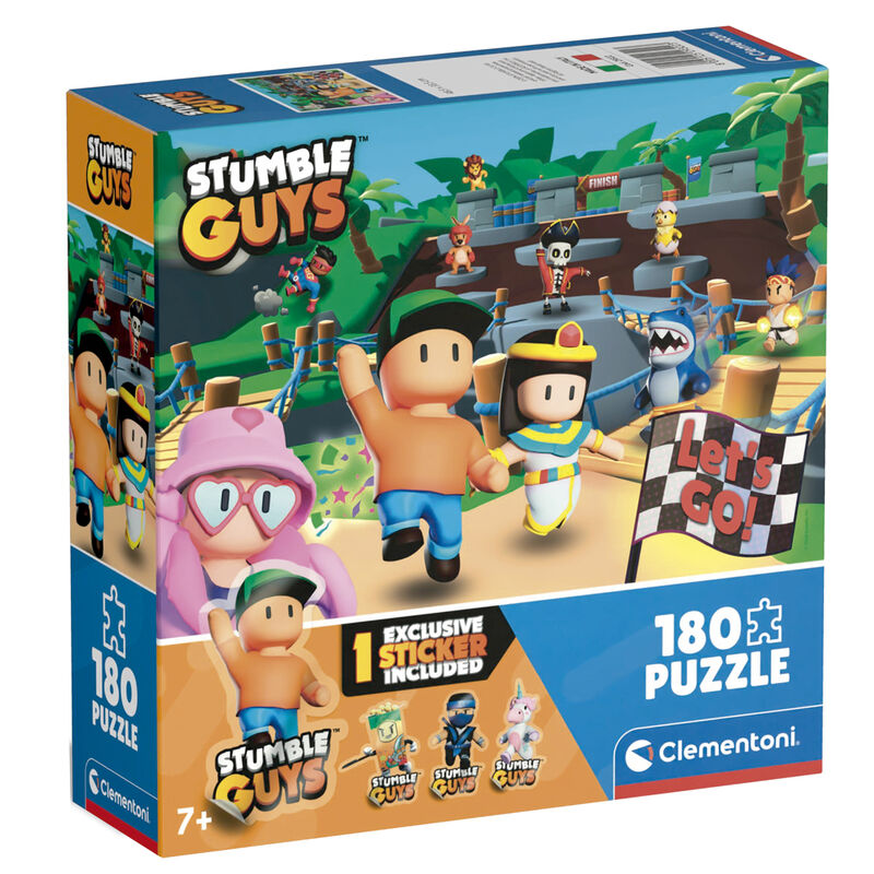 Caja del puzzle Clementoni Stumble Guys de 180 piezas