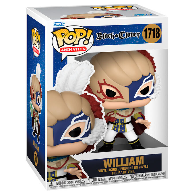Figura Funko POP! de William de Black Clover con máscara y efecto verde - 2