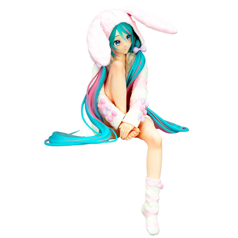 Figura Noodle Stopper de Hatsune Miku con pijama y capucha de conejo - 4