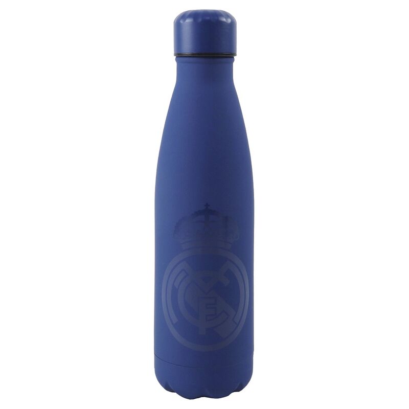 Botella azul de acero inoxidable Real Madrid de 600 ml