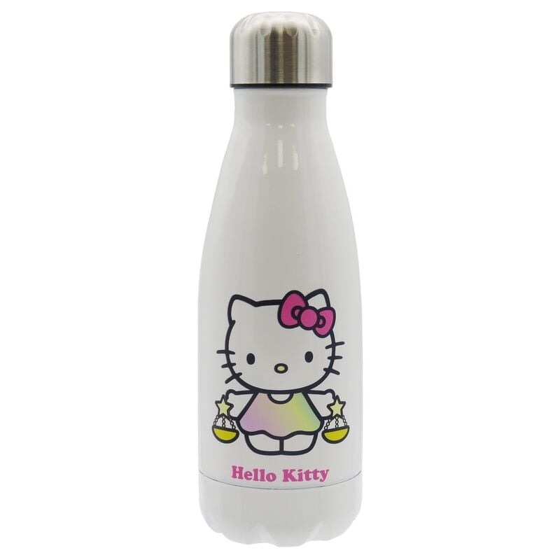 Botella blanca de acero inoxidable Hello Kitty de 550 ml