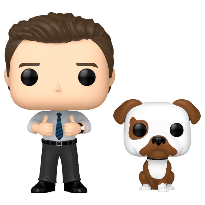 Figura Funko POP! de Chris Traeger con Champion de Parks and Recreation - 2