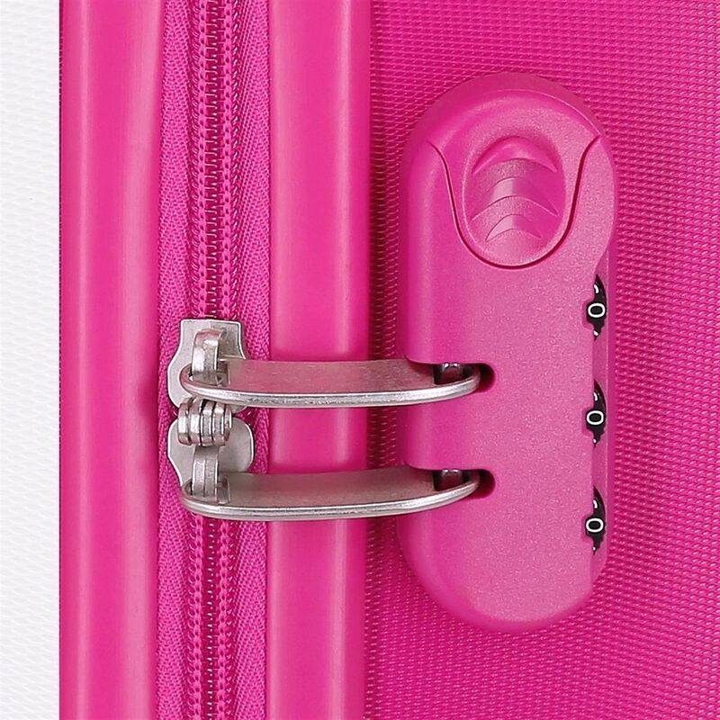 Maleta trolley ABS blanca de Hello Kitty con scooter y detalles rosas - 7