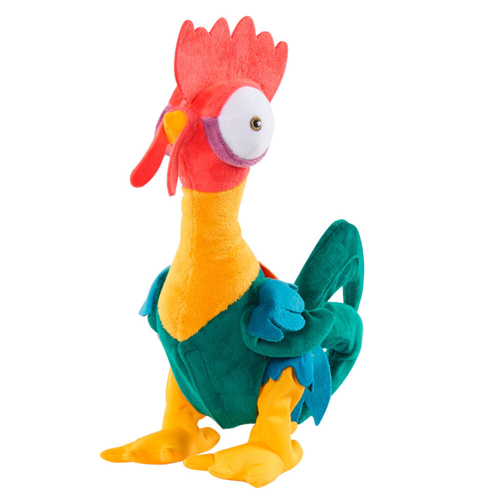 Peluche Hei Hei de Vaiana 2 Disney con cresta roja y cuerpo turquesa - 3