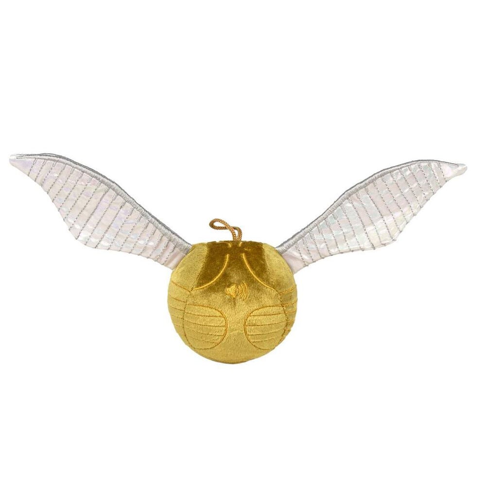 Peluche de la Snitch Dorada de Harry Potter con alas extendidas