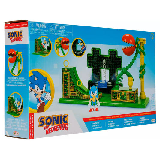 Playset Zona de Velocidad Sonic the Hedgehog con figura y anillos - 2