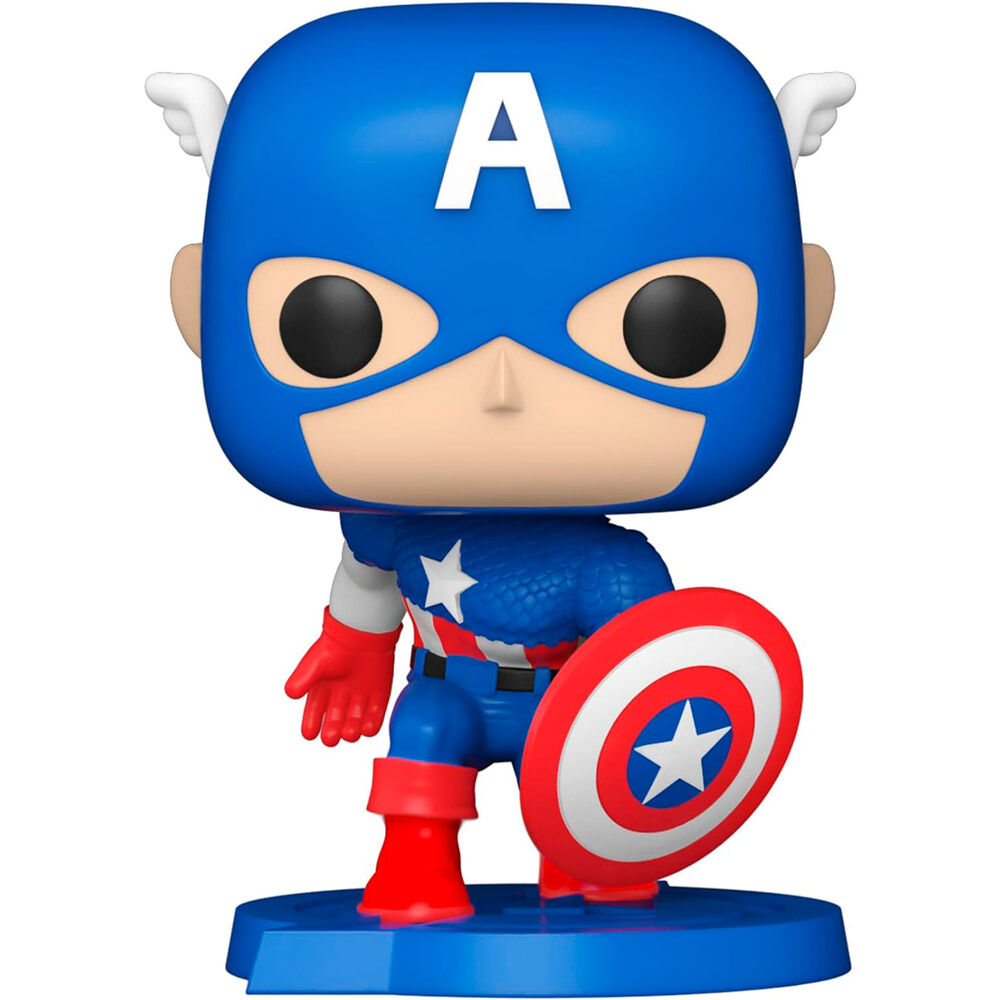 Figura Funko POP! Comic Covers de Capitán América con caja de Marvel Avengers - 2
