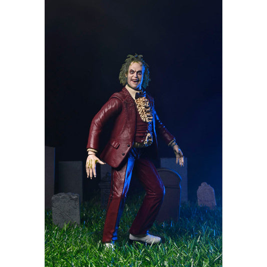 Figura articulada de Beetlejuice 1988 con traje rojo - 4