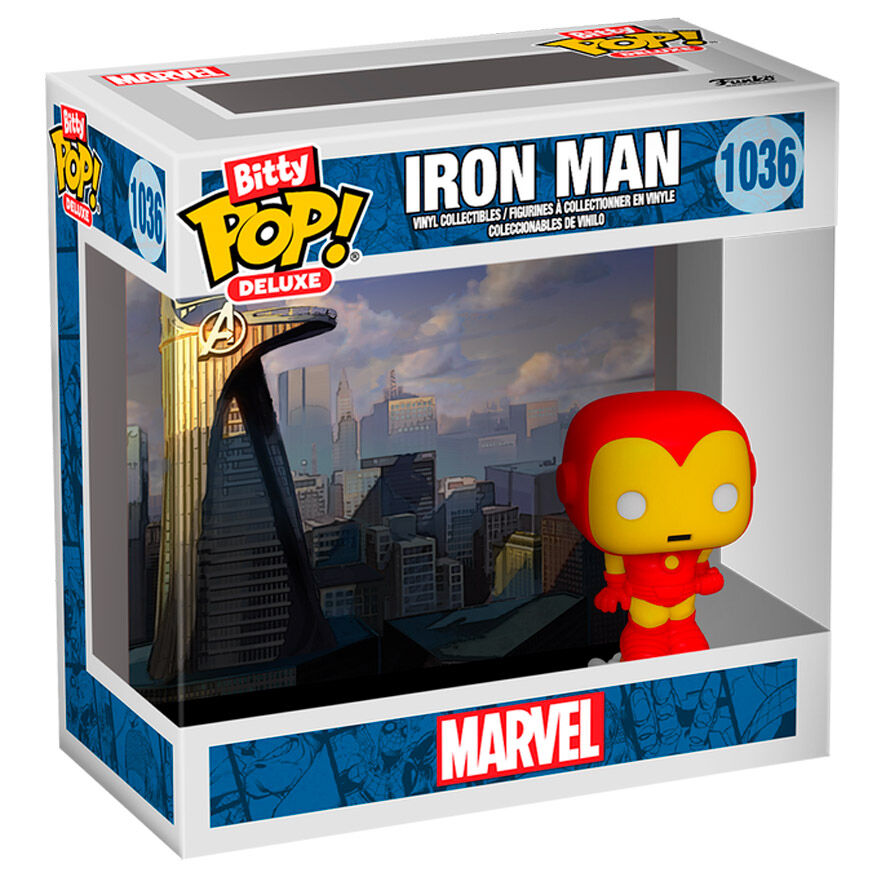 Figura Bitty POP Deluxe de Iron Man de FUNKO en rojo y amarillo - 2