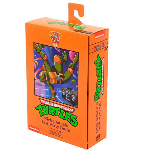 Figura articulada NECA de Michelangelo de Tortugas Ninja con antifaz naranja - 3