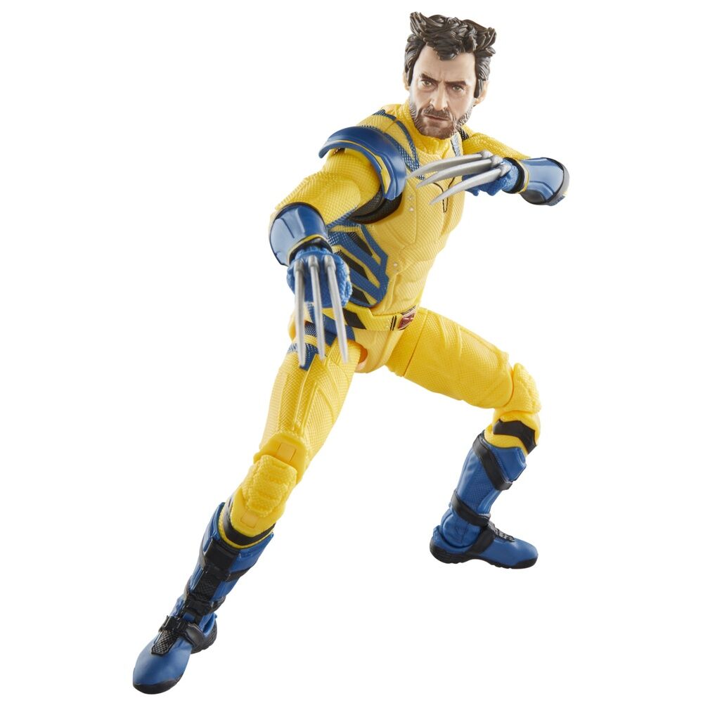 Figura articulada de Wolverine Marvel Legends con traje amarillo y azul - 9
