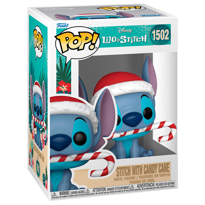 Figura Funko POP! de Stitch con gorro y bastón de caramelo - 2