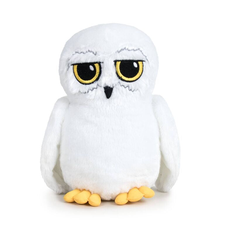 Peluche blanco de Hedwig de Harry Potter con ojos y patas amarillos