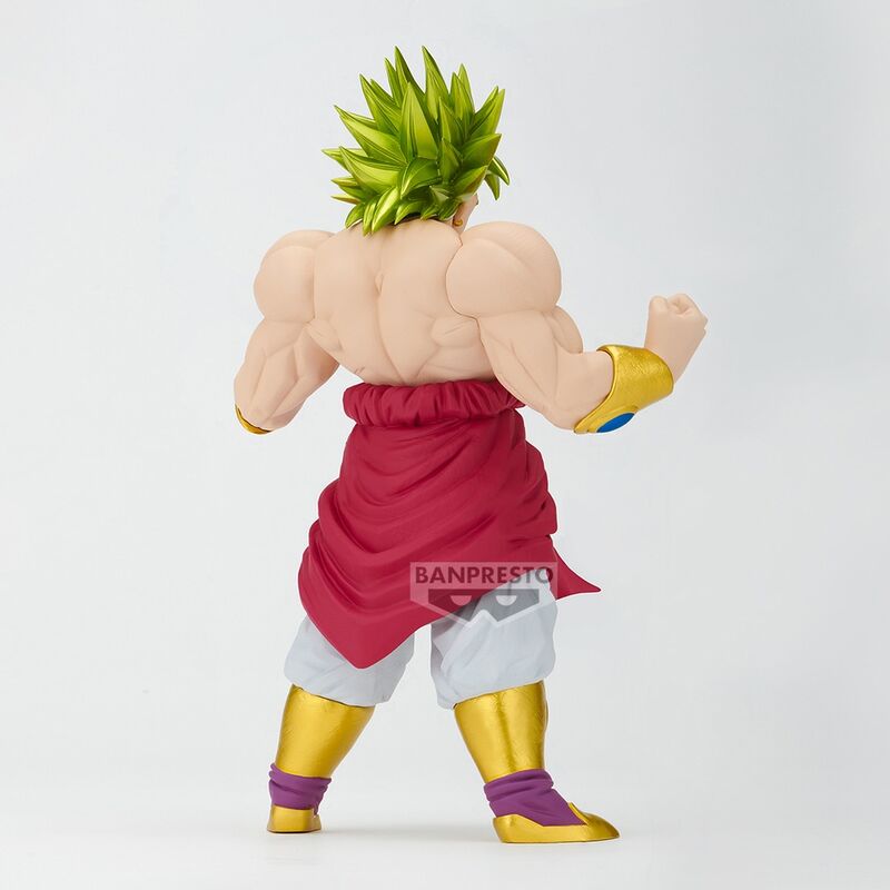 Figura Super Saiyan Broly de Dragon Ball Z con cabello verde y pose de combate - 5