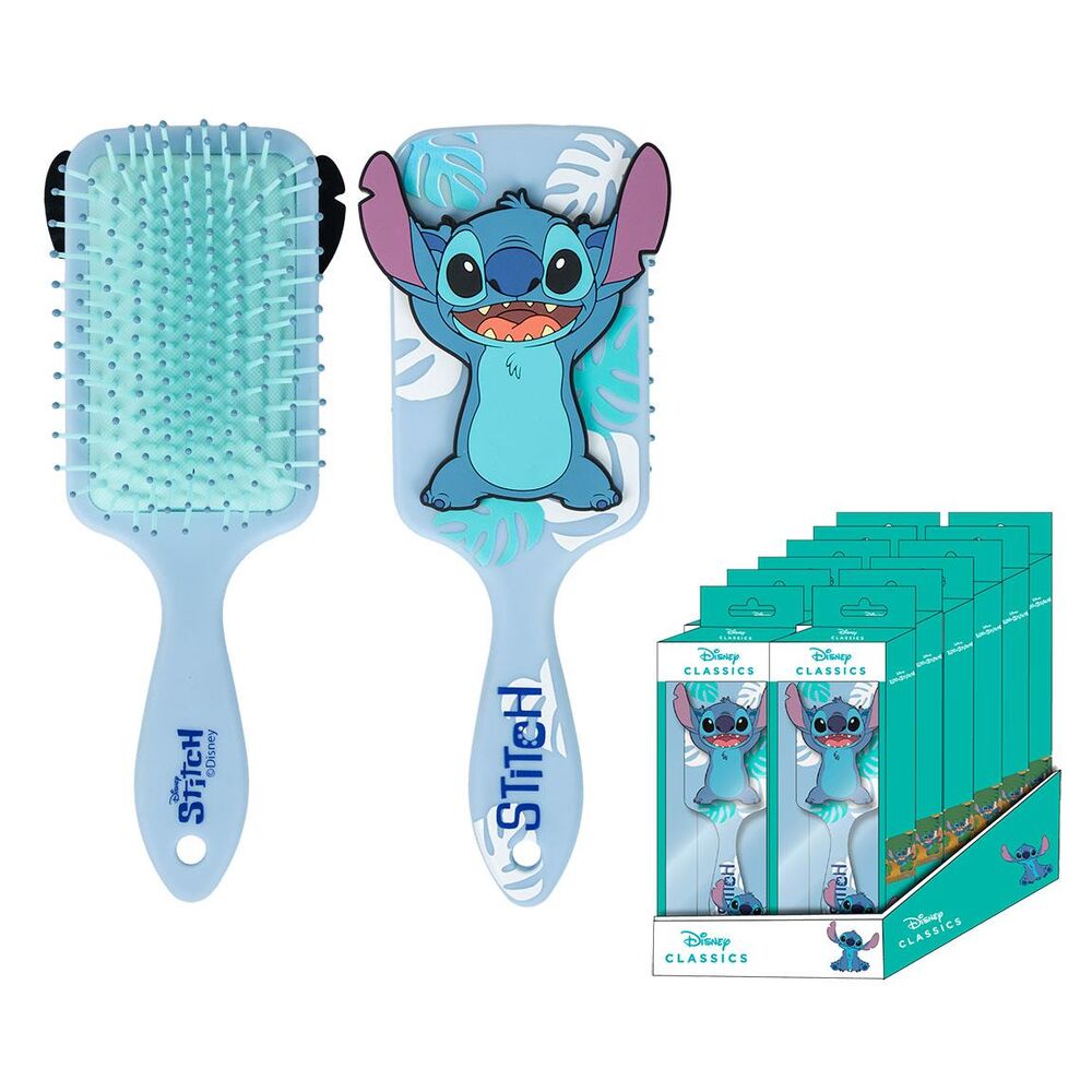 Cepillo de pelo azul con diseño de Stitch Disney - 3