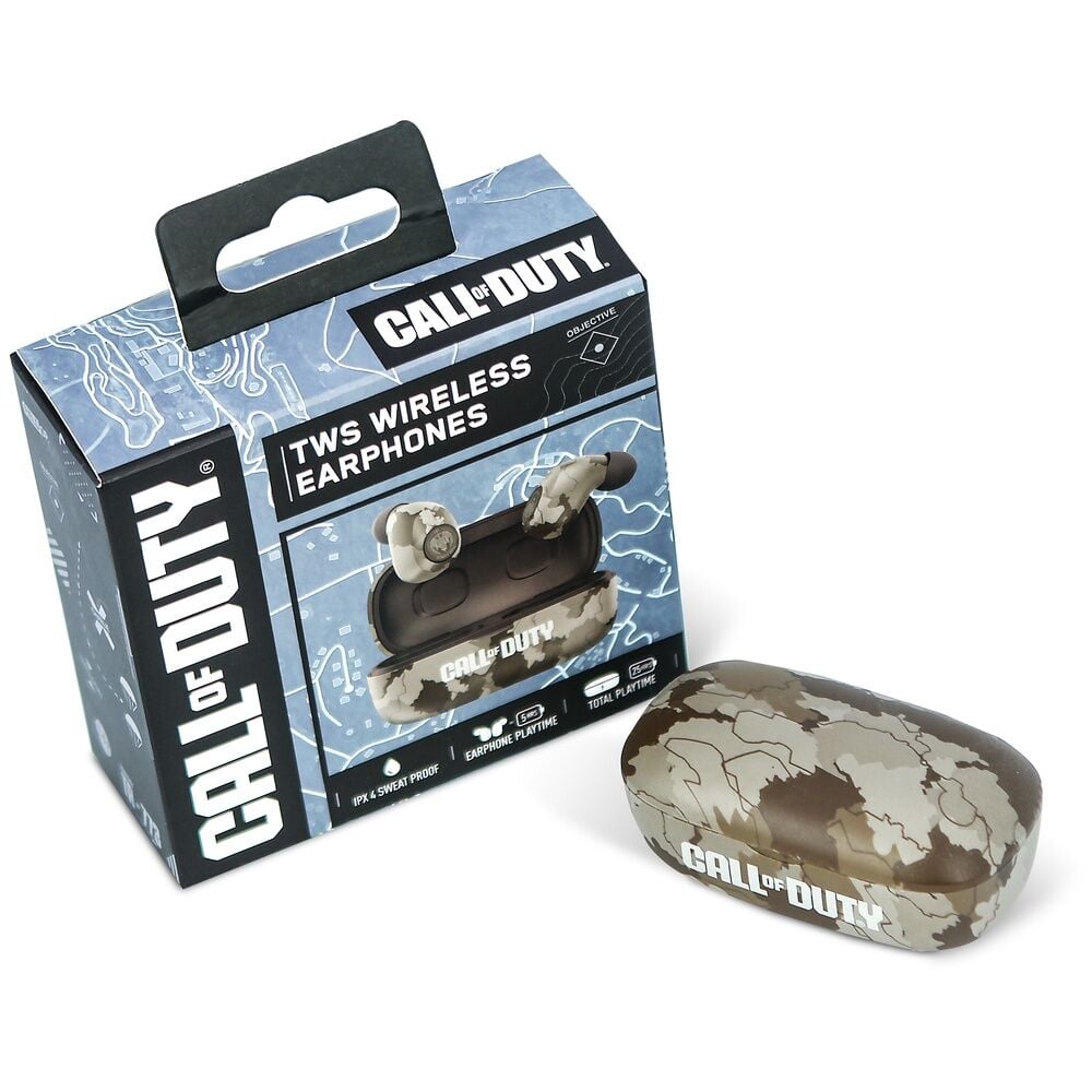 Auriculares inalámbricos TWS Call of Duty con diseño de camuflaje - 12