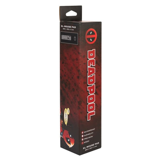 Alfombrilla gaming Deadpool Marvel roja y negra - 3