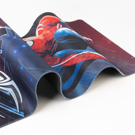 Alfombrilla gaming de Spider-Man Marvel con diseño rojo y azul - 4