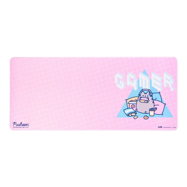 Alfombrilla gaming rosa de Pusheen para teclado y ratón - 13