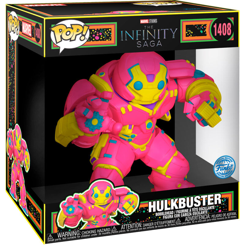 Figura FUNKO POP! Marvel Hulkbuster rosa, amarilla y azul - 2