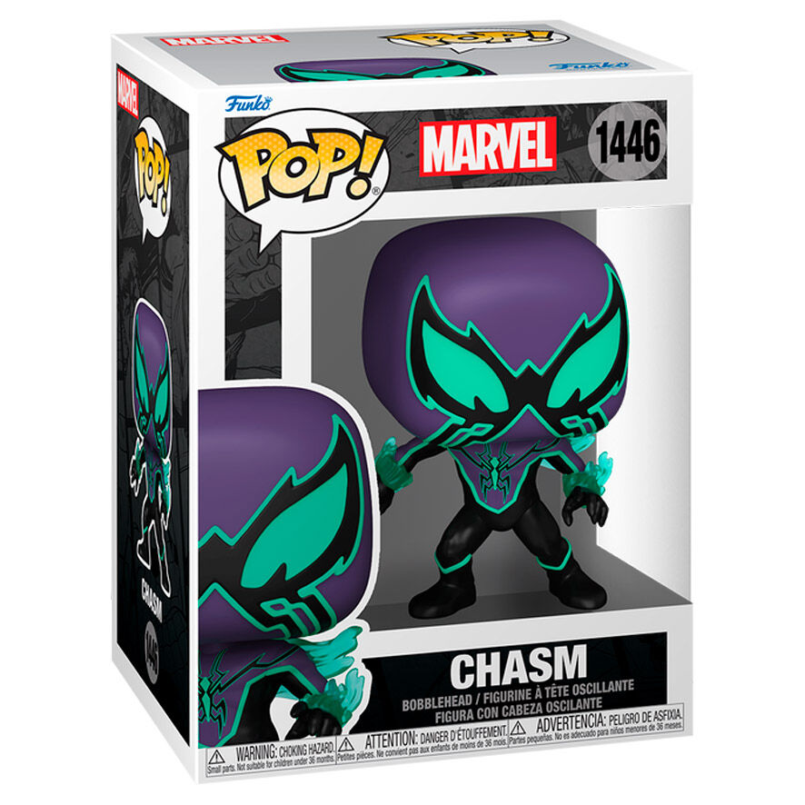 Figura Funko POP! Marvel Spider-Man Chasm en morado, negro y turquesa - 2
