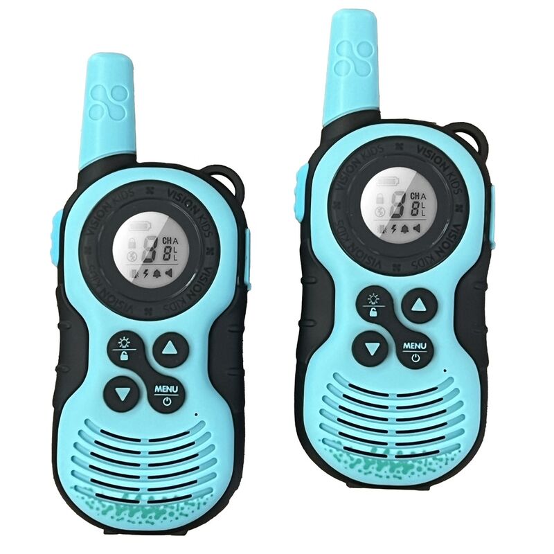 Dos walkie talkies VISION KIDS azules con pantalla LCD y linterna LED - 2