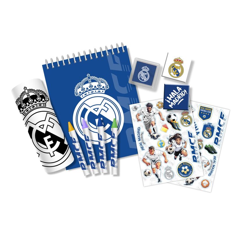 Maletín 3D de papelería del Real Madrid con escudo - 2