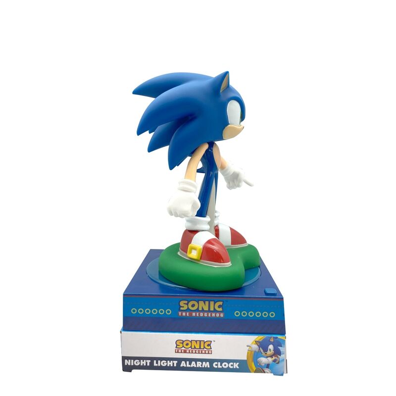 Lámpara 3D de Sonic the Hedgehog con reloj digital y despertador - 4
