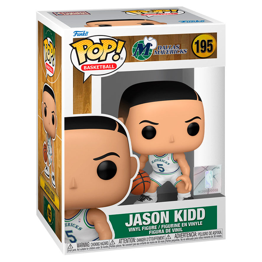 Figura Funko POP! de Jason Kidd con uniforme de Dallas Mavericks y balón de baloncesto - 2