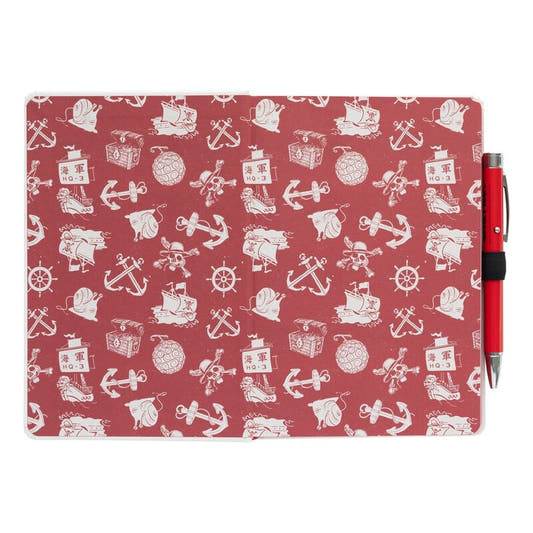 Cuaderno A5 One Piece blanco con bolígrafo proyector rojo - 3
