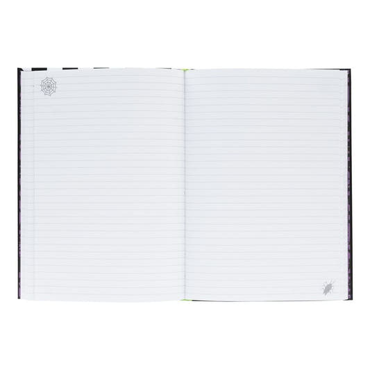Cuaderno A5 Beetlejuice ERIK de tapa dura con diseño blanco y negro - 4