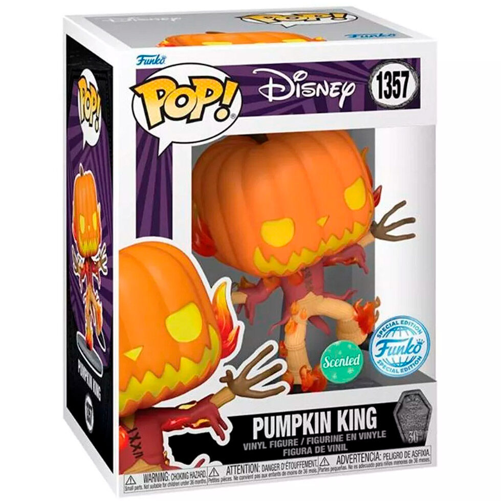 Figura Funko POP Pumpkin King con cabeza de calabaza y llamas - 2