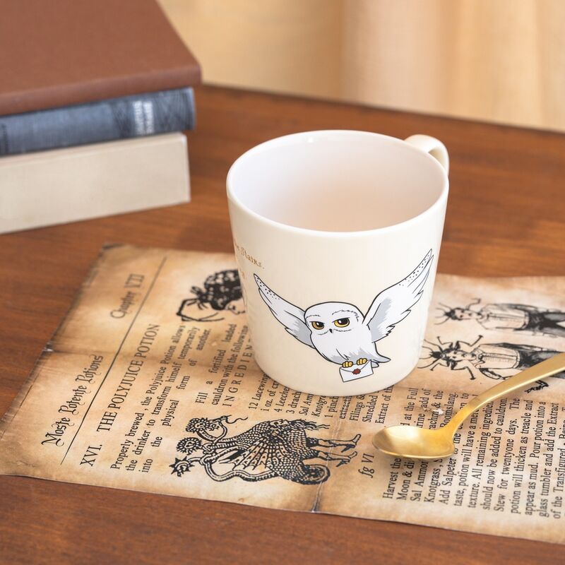 Taza crema de Hedwig de Harry Potter con una carta - 5