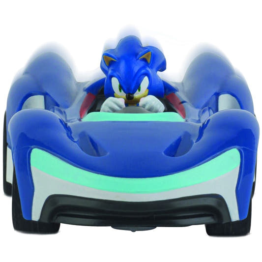 Coche radio control CARRERA RC de Sonic the Hedgehog azul con mando - 3