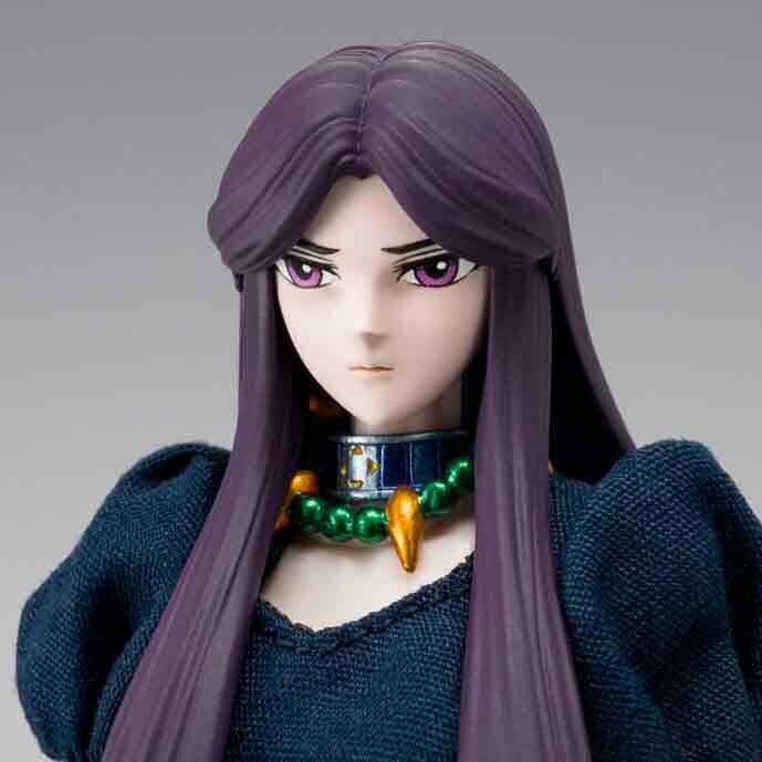 Figura articulada de Pandora de Saint Seiya con vestido azul oscuro y arma plateada - 5