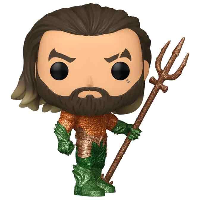 Figura Funko POP! de Aquaman con tridente dorado en su caja - 2