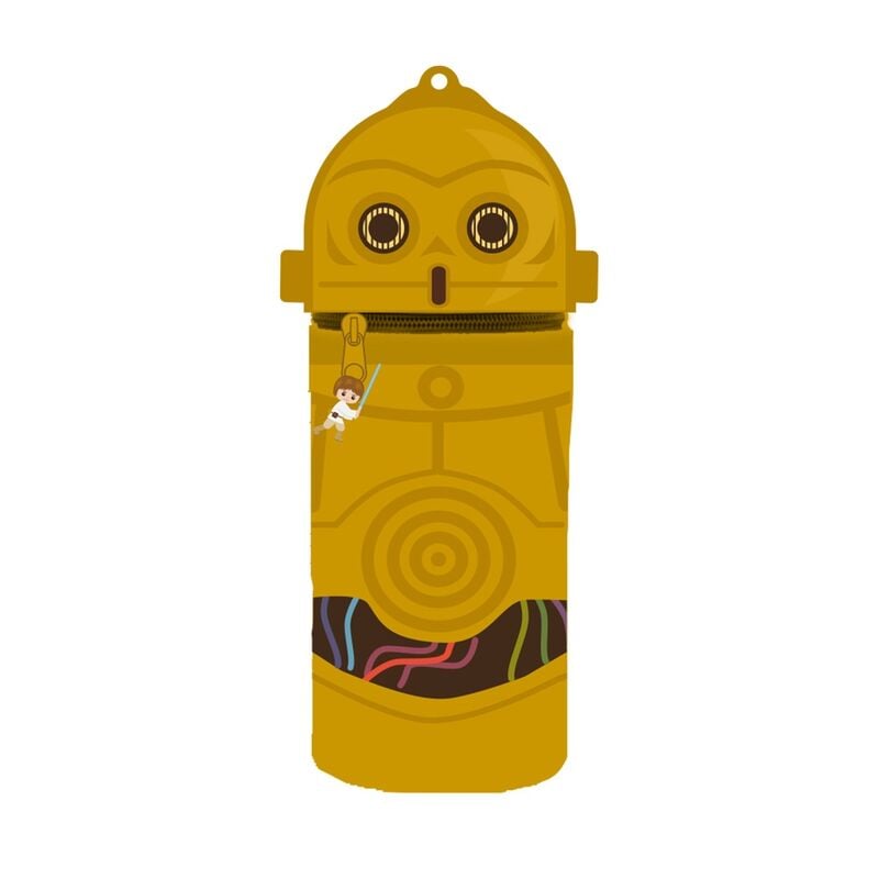 Portatodo 3D dorado de C-3PO de Star Wars