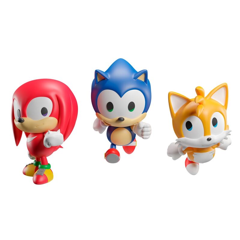 Tres figuritas colgantes de Sonic, Tails y Knuckles - 2