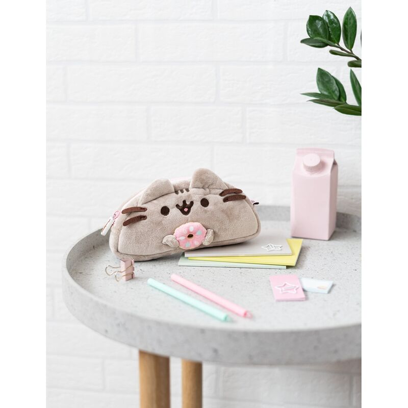 Portatodo de felpa Foodie Pusheen con donut rosa - 4