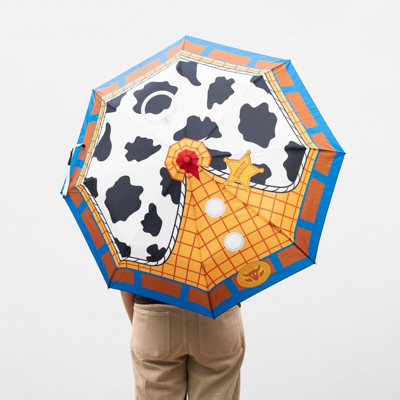 Paraguas plegable automático Toy Story con diseño vaquero - 3