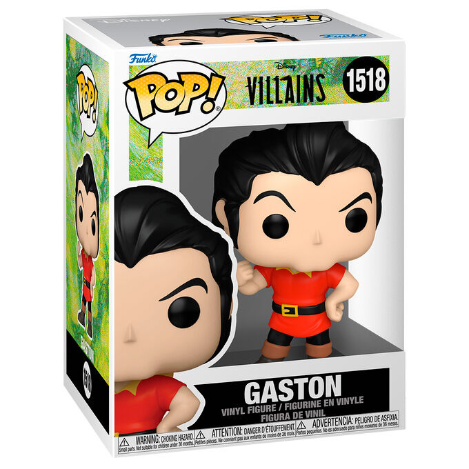 Figura Funko POP de Gaston con atuendo rojo y botas marrones - 2